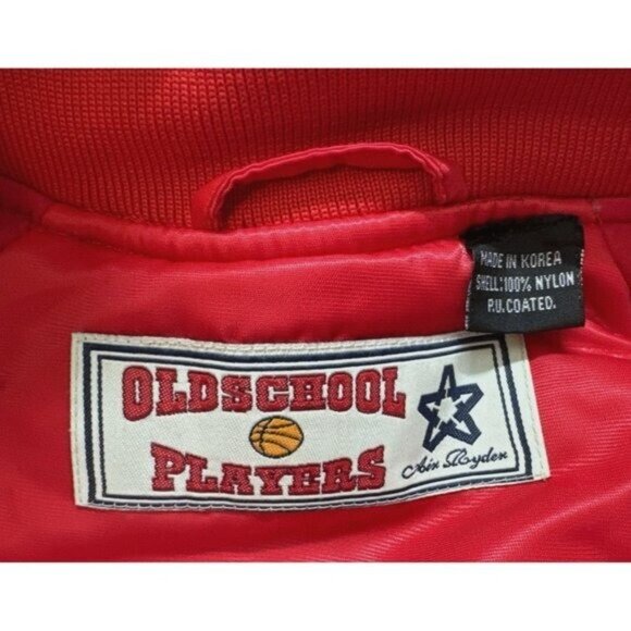 Vintage Atlanta‎ Varsity Jacket Mens XL Thick Padded Nylon Hip Hop Embroidered - Picture 2 of 15